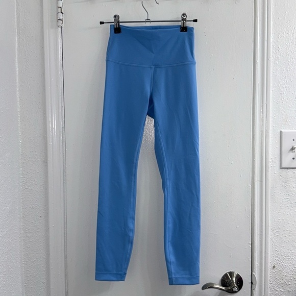 Lululemon Base Pace High-Rise Running Tight 25" *Brushed Nulux ~ Blue Nile Sz 4 - Picture 5 of 14